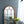 Large Arched Accent Mirror With Frame With Decorative Window Look Classic Architecture Style Solid Fir Wood Interior Decor - Brown