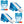 Intex Inflatable Pool Water Slide, Blue (2 Pack) & Intex Repair Kit (2 Pack)