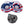 Intex American Flag 2 Person Pool Tube Float with Cooler Bundled with Air Pump