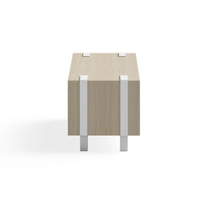 Safco 17.25 Inch Tall Wooden Ready Home Office Stackable Storage Cabinet, Beige