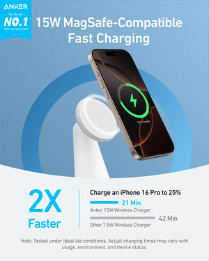Anker MagGo Wireless Charger (2-in-1, Dock Stand) with USB-C Cable BOA - TRAPSKI