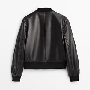 Women’s RAF Aviator Sheepskin Shearling Bomber Leather Jacket