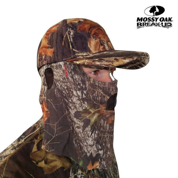 2-in-1 FRONT Face Mask and Camo Hat for Duck Hunting