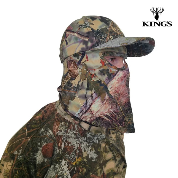 2-in-1 FRONT Face Mask and Camo Hat (Fitted and OSFM)