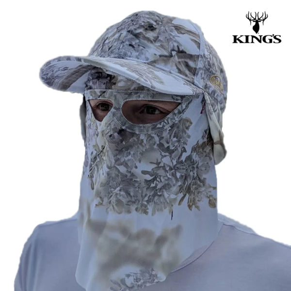 2-in-1 FRONT Face Mask and Camo Hat (Fitted and OSFM)