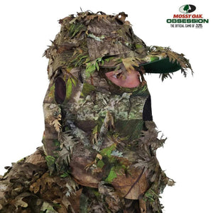 2-in-1 FRONT Leafy Face Mask and Camo Hat (Adj, OSFM) - TRAPSKI