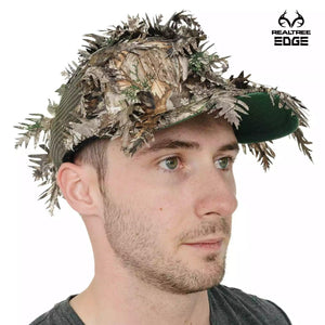 2-in-1 FRONT Leafy Face Mask and Camo Hat (Adj, OSFM) - TRAPSKI