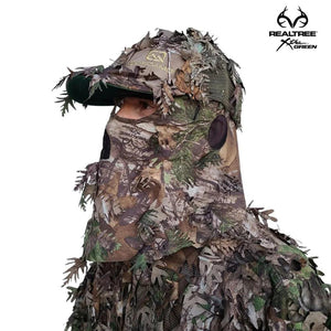 2-in-1 FRONT Leafy Face Mask and Camo Hat (Adj, OSFM) - TRAPSKI