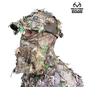 2-in-1 FRONT Leafy Face Mask and Camo Hat (Adj, OSFM) - TRAPSKI