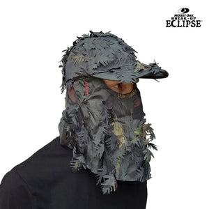 2-in-1 FRONT Leafy Face Mask and Camo Hat (Adj, OSFM) - TRAPSKI
