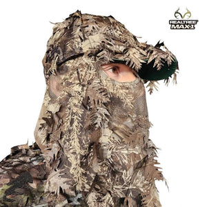 2-in-1 FRONT Leafy Face Mask and Camo Hat (Adj, OSFM) - TRAPSKI