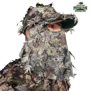 2-in-1 FRONT Leafy Face Mask and Camo Hat (Adj, OSFM) - TRAPSKI