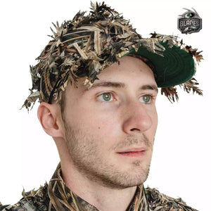2-in-1 FRONT Leafy Face Mask and Camo Hat (Adj, OSFM) - TRAPSKI