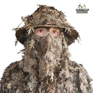 2-in-1 Leafy Face Mask and Bucket Hat (Adjustable, OSFM) - TRAPSKI