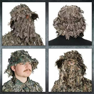 2-in-1 Leafy Face Mask and Bucket Hat (Adjustable, OSFM) - TRAPSKI