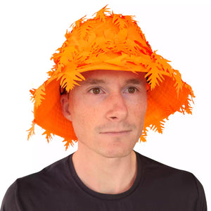 2-in-1 Leafy Face Mask and Bucket Hat (Adjustable, OSFM) - TRAPSKI
