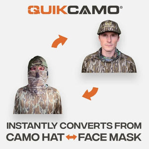 2-in-1 REAR Face Mask and Camo Hat (Fitted) - TRAPSKI