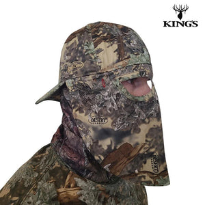 2-in-1 REAR Face Mask and Camo Hat (Fitted) - TRAPSKI