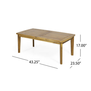 2-Person Outdoor Acacia Wood Patio Seating Group with Cushions - Cream White/Teak
