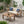 2 Piece Patio Set with Open-Back Loveseat and Coffee Table - Beige/Brown