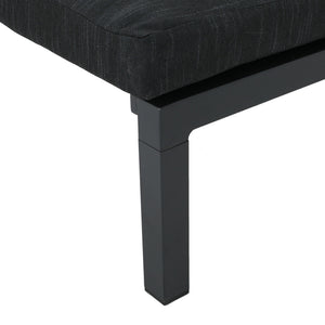 Modern Chaise Lounge With Water Resistant Fabric Cushions
