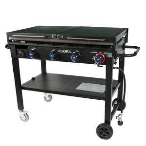 Razor Griddle 37 Inch Outdoor 4 Burner LP Propane Gas Griddle Grill (Damaged)