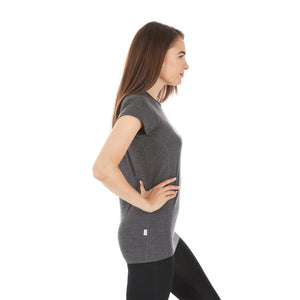 Lightweight Women's T-Shirt Crew Top - 100% Merino Wool