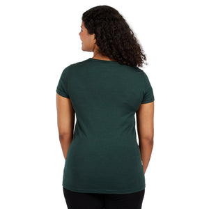 Lightweight Women's T-Shirt Crew Top - 100% Merino Wool