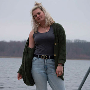 Lightweight Women's Wool Tank Top - 100% Merino Wool
