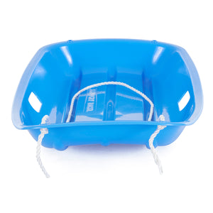 Slippery Racer Downhill Sprinter Kids Plastic Toboggan Snow Sled, Blue (3 Pack) - TRAPSKI