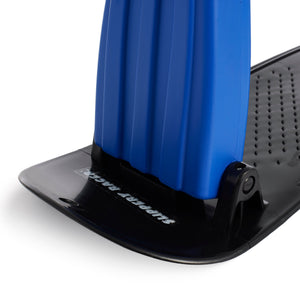Slippery Racer Kids Foldable Outdoor Winter Ski Scooter Snow Sled, Blue (3 Pack) - TRAPSKI