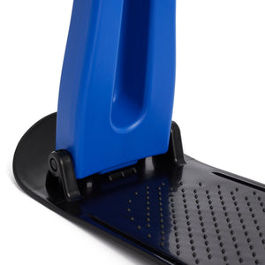 Slippery Racer Kids Foldable Outdoor Winter Ski Scooter Snow Sled, Blue (3 Pack) - TRAPSKI