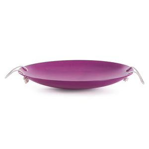 Slippery Racer ProDisc 26" Heavy Duty Metal Saucer Sled w/ Rope Handles, Purple