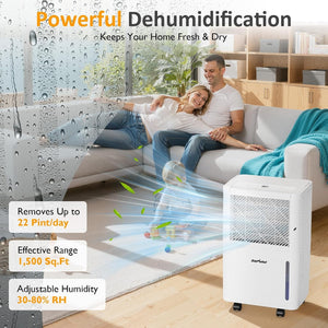 1500 Sq.Ft Dehumidifier for Home