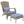 Wicker Adirondack Chair with Ottoman