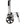 Foldable Shopping Trolley With Wheels And Removable Waterproof Bag - Black