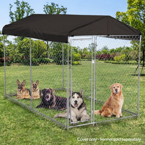 WeatherGuard CL-00301 5' x 10' Outdoor All Season Dog Kennel Waterproof Cover