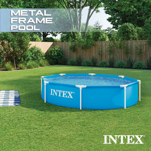 Intex 28205EH 8' X 20" Rust Resistant Durable Steel Metal Frame Swimming Pool