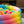 Intex 58449EP Rainbow Ombre 3 Ring Round Inflatable Kids Outdoor Swimming Pool
