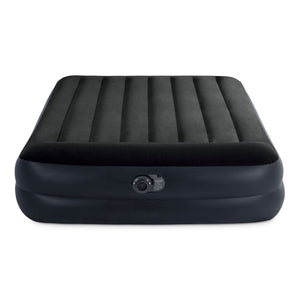 Intex 64123ED Air Mattress, Dura Beam Plus Pillow Rest w/ Built in Pump, Queen
