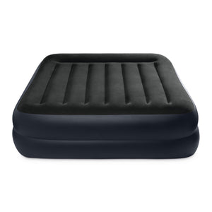 Intex 64123ED Air Mattress, Dura Beam Plus Pillow Rest w/ Built in Pump, Queen