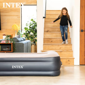 Intex Dura Beam Deluxe Pillow Bed with Built In Pump, Twin - TRAPSKI
