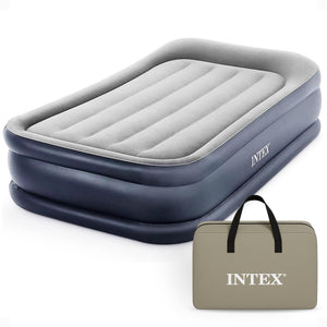 Intex Dura Beam Deluxe Pillow Bed with Built In Pump, Twin - TRAPSKI