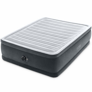 Intex Dura Beam Deluxe Pillow Raised Bed with Built In Pump, Queen