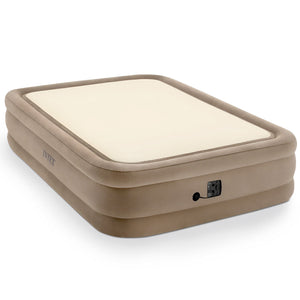 Intex 64477ED Queen Size Thermalux Airbed with Fiber-Tech Technology, Gold