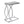 Accent Table, C-Shaped, Contemporary & Modern Design