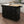 Kitchen Island with Spice Rack, Towel Rack and Extensible Solid Wood Top - Black