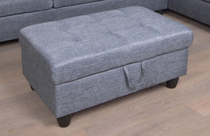 3 PC Sectional Sofa Set, Gray