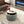 Round Storage Ottoman, 2 in 1 Function, Dark