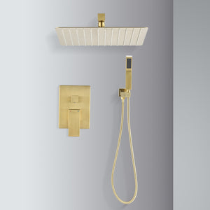 10 Inch Shower Head Bathroom Luxury Rain Mixer Shower Complete Combo Set